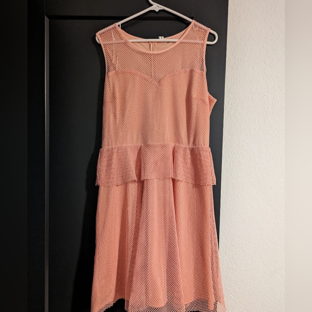 NY Collection Peplum fit and Flare Dress ( in bloom🌸)